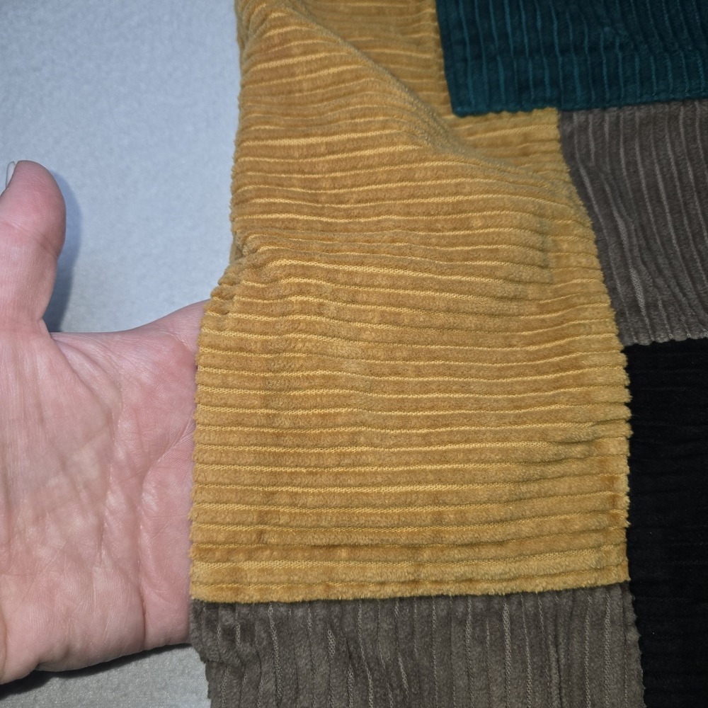 Urban Outfitters Patchwork Corduroy Jacket Medium M Colorblock Grandpacore Retro - Picture 7 of 16